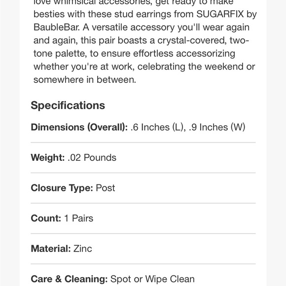 Sugarfix Baublebar Globetrotter Earth Planet Earrings NWT - Picture 5 of 6